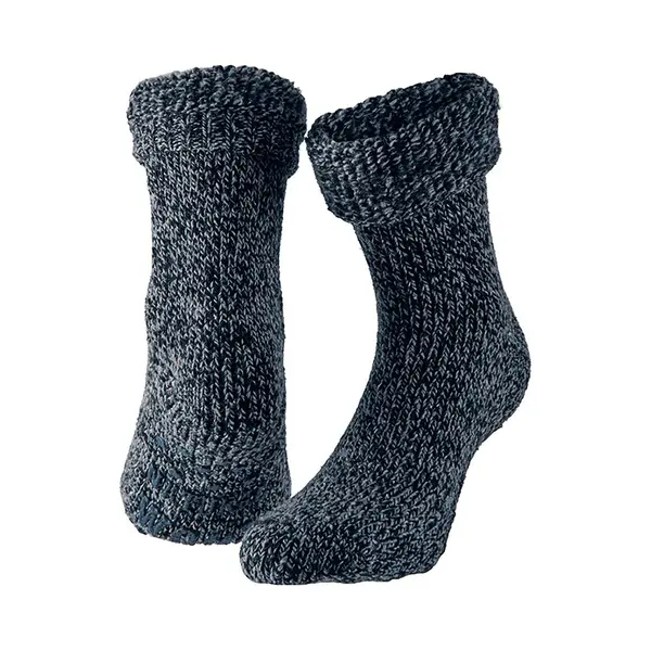 Apollo Dames Anti-slip Korte Huissokken/slofsokken Navyblauw - Maat 39-42 - Navy Huis/slof Sok - Gebreide Huissok/slofsok Sokken thumbnail