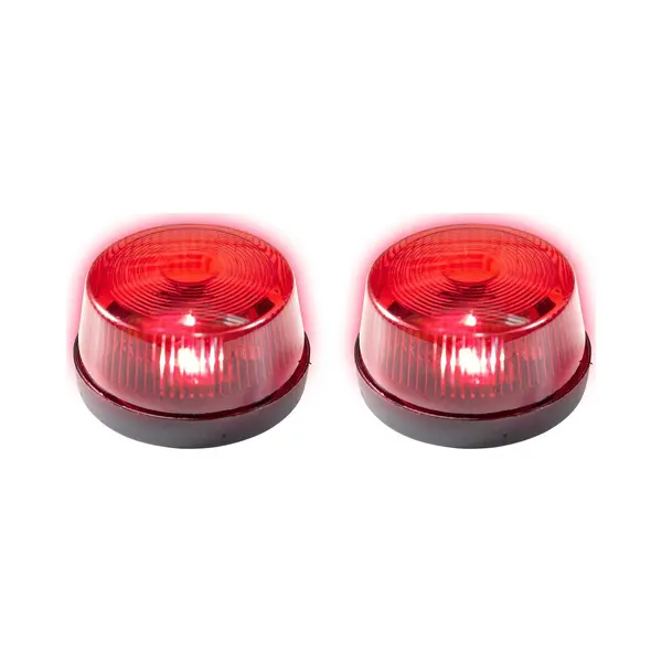 Widmann Rode Politie Led Zwaailamp/zwaailicht Met Sirene 7 Cm - 2x - Zwaailampen/zwaailichten - Speelgoed Of Themafeest - Feestlamp thumbnail