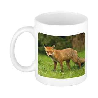 Bellatio Decorations Dieren Bruine Vos Foto Mok 300 Ml - Cadeau Beker / Mok Vossen Liefhebber