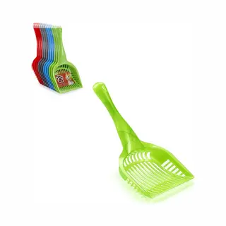 Plasticforte Hondenpoep Schepje - 2x Stuks - Mix-colors - 28 Cm - Kattenbak Poep Schepje