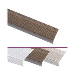 VidaXL Trapneuzen L-vormig 5 St 90 Cm Aluminium Bruin