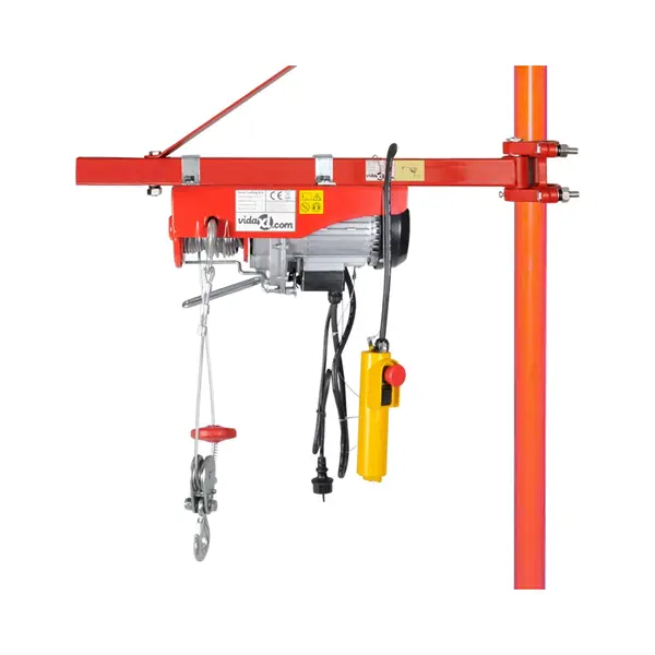 VidaXL Schwenkarm Halterung Für Seilzug Seilhebezug Seilwinde Elektrisch Schwenk Wandhalterung 1000kg Schwenkbereich 180° Stahl Rot thumbnail