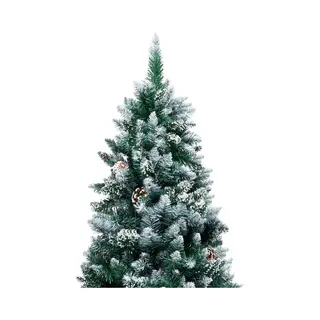 VidaXL - Kunstkerstboom - Met - Dennenappels - En - Witte - Sneeuw - 240 - Cm