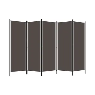 VidaXL 5-tlg. Raumteiler Anthrazit 250x180 Cm