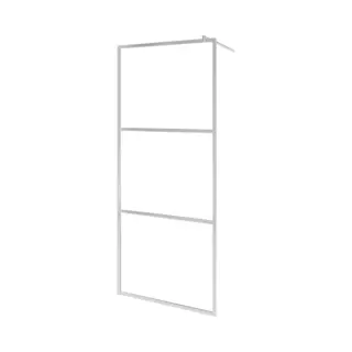 VidaXL Begehbare Duschwand Mit Voll Mattiertem Esg-Glas 115x195 Cm