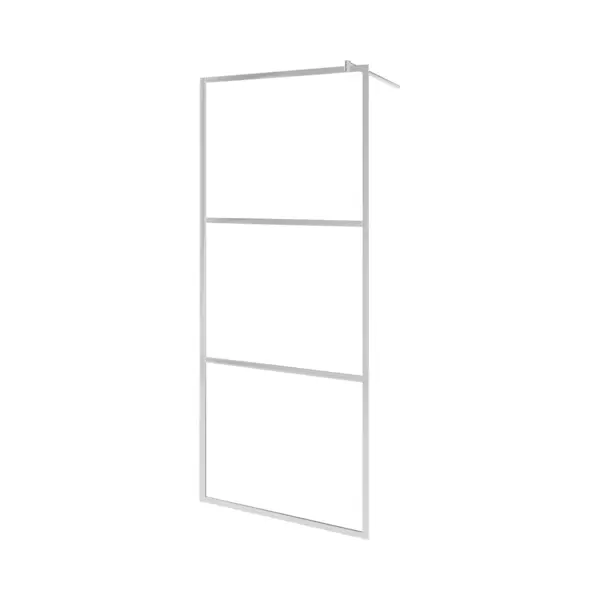 VidaXL Begehbare Duschwand Mit Voll Mattiertem Esg-Glas 115x195 Cm thumbnail