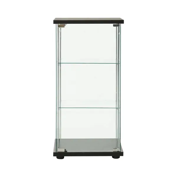 Vitrinenschrank Hartglas Schwarz - Vidaxl thumbnail