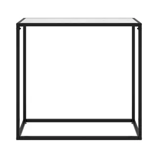 Vidaxl Konsolentisch Weiß 80x35x75 Cm Hartglas