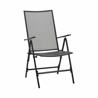 VidaXL Klappstühle 4 Stk. Mesh Stahl Anthrazit