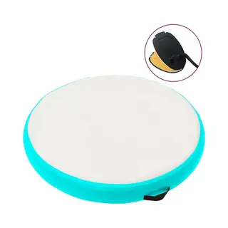 VidaXL Aufblasbares Gymnastik-Kissen Mit Pumpe 100x100x10 Cm Pvc Grün