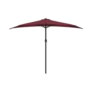 VidaXL Balkonparasol Half Aluminium Paal 300x155x223 Cm Bordeauxrood