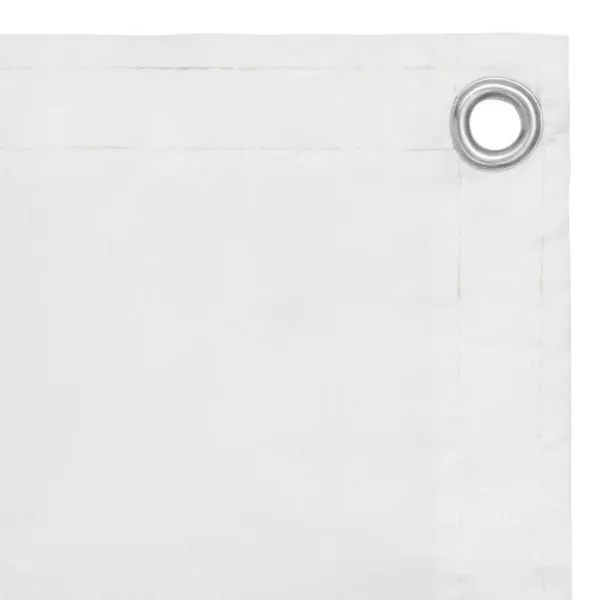 Balkon-sichtschutz Weiß 90x400 Cm Oxford-gewebe Vidaxl thumbnail