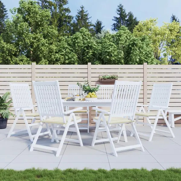 VidaXL Gartenstuhl-Kissen 6 Stk. Creme 50x50x2 Cm Oxford-Gewebe thumbnail