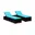 Zwart en blauw