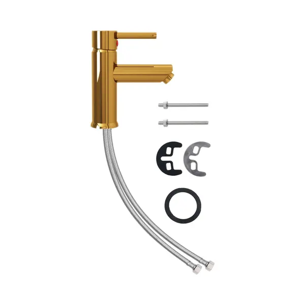 VidaXL Waschtischarmatur Golden 130x176 Mm thumbnail
