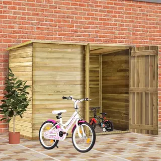 VidaXL Fahrradgarage 232x110x170 Cm Kiefernholz Imprägniert