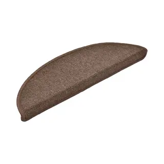 VidaXL Stufenmatten 10 Stk. 56x17x3 Cm Kaffeebraun Halbrund