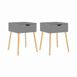 VidaXL 326800 Nachtschränkchen & Nachttisch Grau