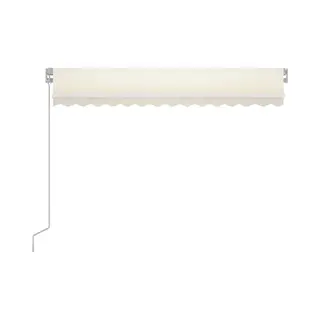 VidaXL Markise Manuell Einziehbar Mit Led 350x250 Cm Creme
