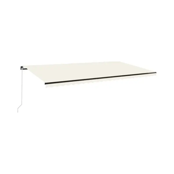 VidaXL Gelenkarmmarkise Einziehbar Markise Balkonmarkise Sonnenmarkise Sonnenschutz Sichtschutz Terrasse Garten Balkon 600x350cm Creme thumbnail