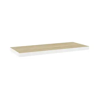 VidaXL 326579 Regal Mdf-Platten, Metall Eiche, Weiß