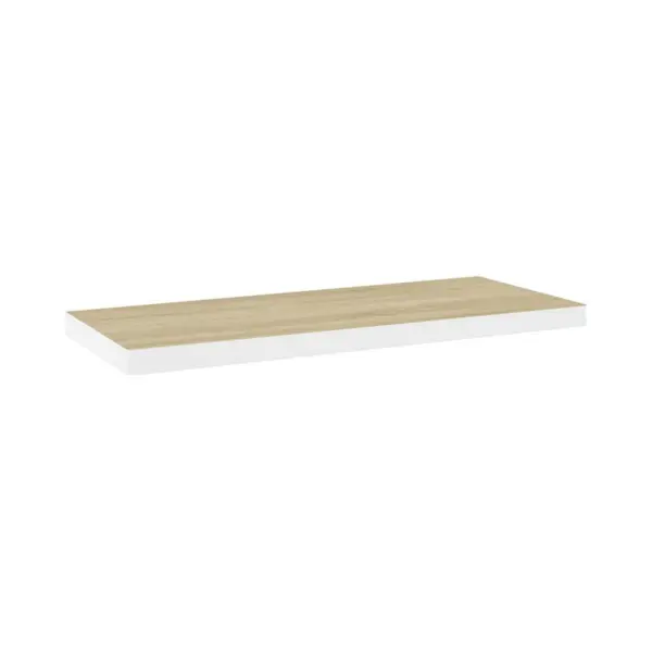 VidaXL 326579 Regal Mdf-Platten, Metall Eiche, Weiß thumbnail