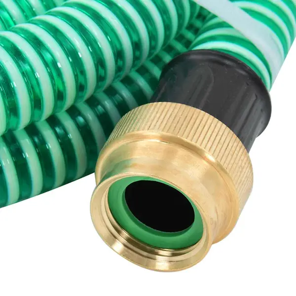 VidaXL Zuigslang Met Messing Koppelingen 1, 1'' 20 M Pvc Groen thumbnail