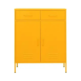 Lagerschrank Senfgelb 80x35x101, 5 Cm Stahl - Vidaxl