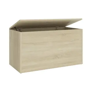 VidaXL Storage Chest Household Furniture Accessory Storage Space Bedding Blanket Box Cabinet Trunk Container Unit Engineered Wood Sonoma Oak