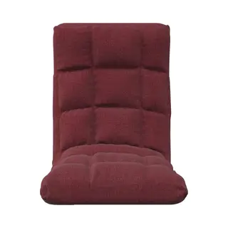 VidaXL Bodenstuhl Faltbar Schlafsessel Relaxsessel Sofastuhl Bodenkissen Bodensessel Bodensofa Relaxliege Liege Sessel Bodenliege Weinrot Stoff