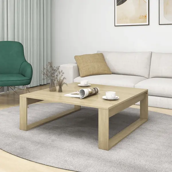 VidaXL Couchtisch Sonoma-Eiche 100x100x35 Cm Holzwerkstoff thumbnail