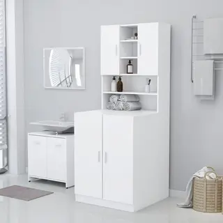 VidaXL Wasmachinekast Wit