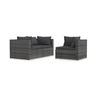 VidaXL 317516 Gartenbank Rattan, Kunststoff