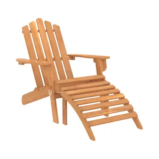 VidaXL - Adirondack - Tuinstoel - Met - Voetensteun - Massief - Acaciahout