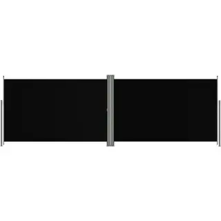 VidaXL Seitenmarkise Ausziehbar Schwarz 200x600 Cm