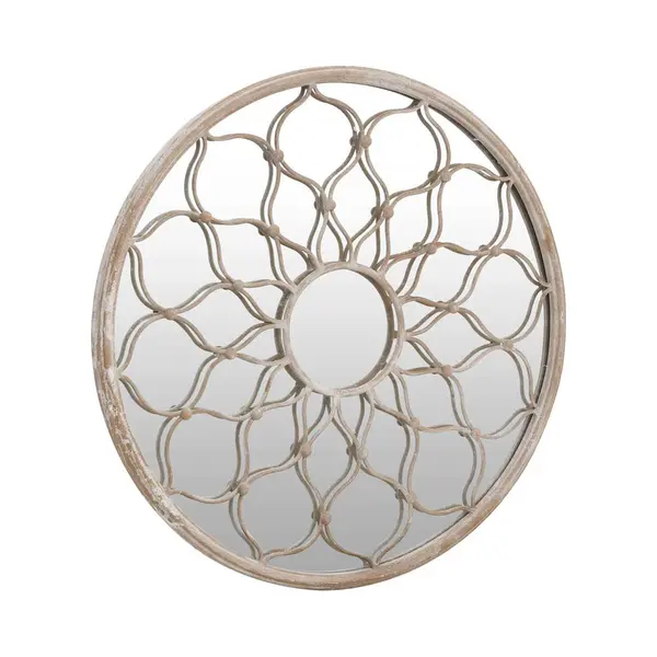 VidaXL Spiegel Rond 40x3 Cm Ijzer Zandkleurig thumbnail