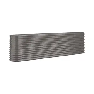 VidaXL Hochbeet Verzinkter Stahl 260x40x68 Cm Grau