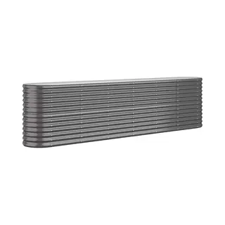 VidaXL Hochbeet Verzinkter Stahl 260x40x68 Cm Anthrazit