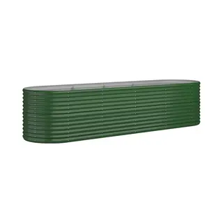 VidaXL Hochbeet Verzinkter Stahl 296x80x68 Cm Grün