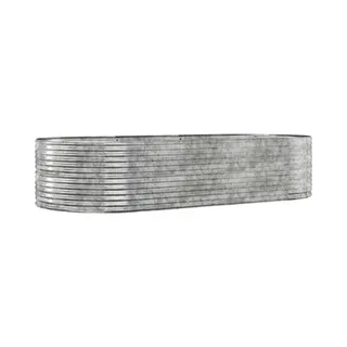 VidaXL - Plantenbak - 291x140x68 - Cm - Gegalvaniseerd - Staal - Zilverkleurig