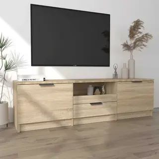 VidaXL Meuble Tv Bois D'ingénierie Marron 140x35x40 Cm