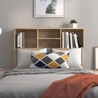 Bett-kopfteil Mit Ablagen Sonoma-eiche 100x19x103, 5 Cm Vidaxl
