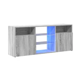 Vidaxl - Tv-schrank Mit Led-leuchten Grau Sonoma 120x30x50 Cm