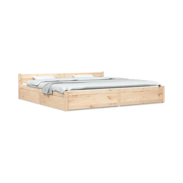 VidaXL Bedframe Met Lades 200x200 Cm thumbnail