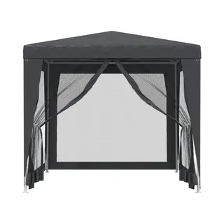 VidaXL Partyzelt Mit 4 Mesh-Seitenwänden Anthrazit 2, 5x2, 5 M Hdpe