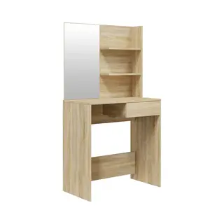 VidaXL Schminktisch Mit Spiegel Sonoma-Eiche 74, 5x40x141 Cm