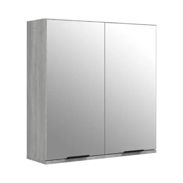 Bad-spiegelschrank Grau Sonoma 64x20x67 Cm - Vidaxl thumbnail