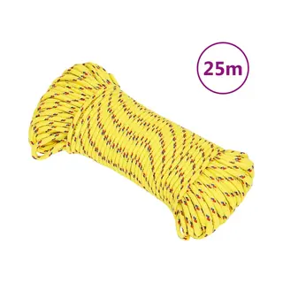 VidaXL - Boot - Touw - 3 - Mm - 25 - M - Polypropyleen - Geel