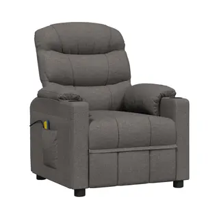 VidaXL Massagesessel Dunkelgrau Stoff