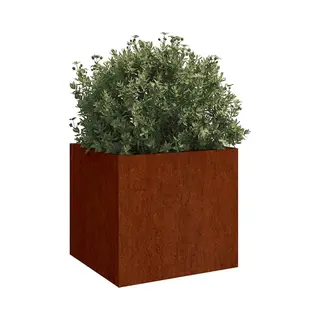 Planter 32x30x29 Cm Corten Steel Vidaxl
